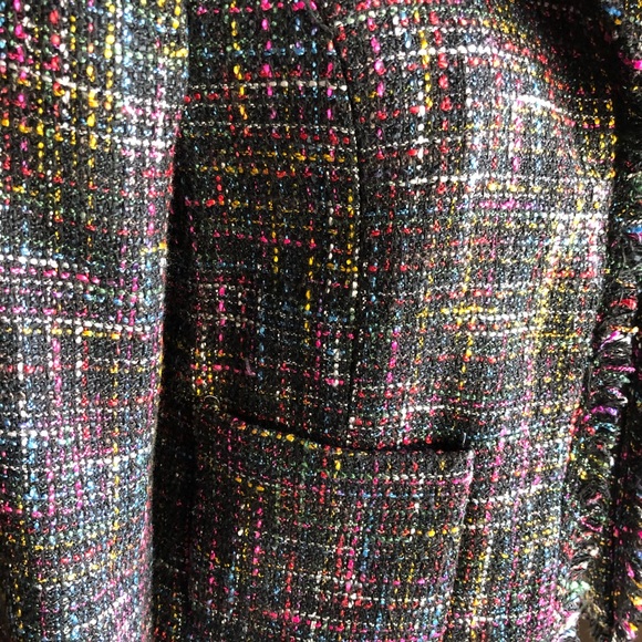 Women's Multicolor Tweed Jacket - Picture 5 of 7